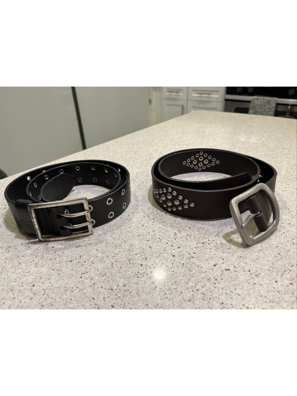 Amanda Smith Women’s Lot Of 2 Leather Belts Size L